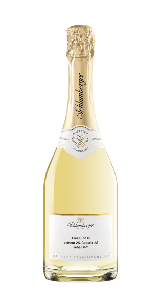 Schlumberger Sparkling personalisiert mit geschwungene Schrift und Bild